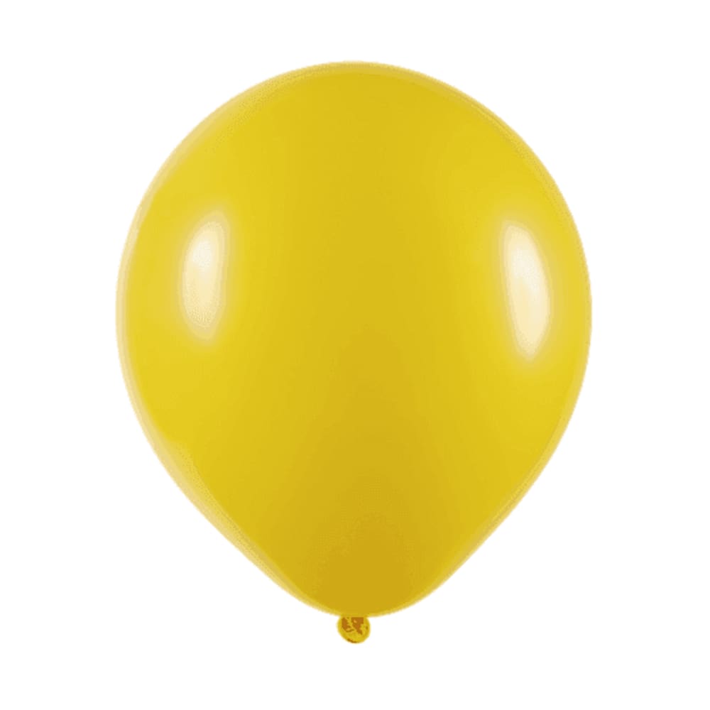 BALÃO LISO - ART-LATEX Nº16 - AMARELO OURO - Pacote com 12 unidades
