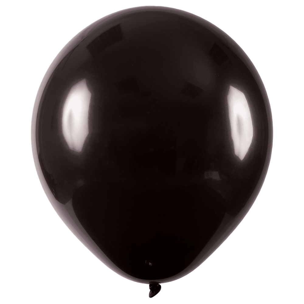 BALÃO LISO - ART-LATEX Nº 16 - PRETO - Pacote com 12 unidades