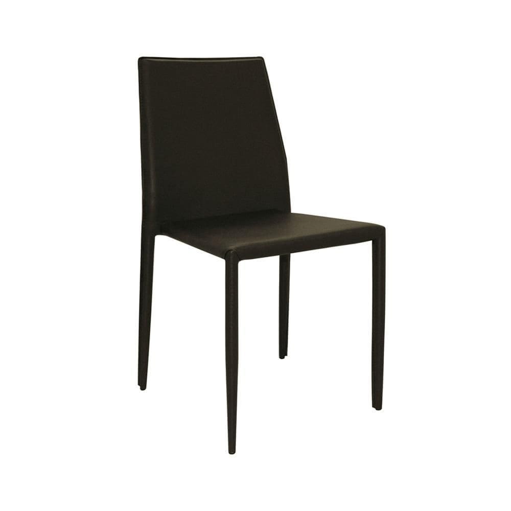 Cadeira De Jantar Amanda Pvc Marrom Rivatti
