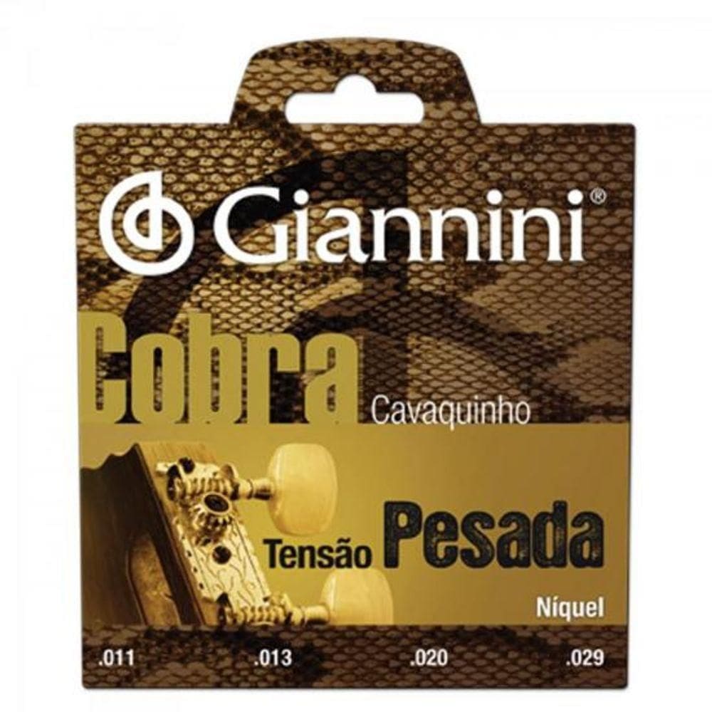 Encordoamento Para Cavaco Gescp Serie Cobra Aco Pesada Giannini