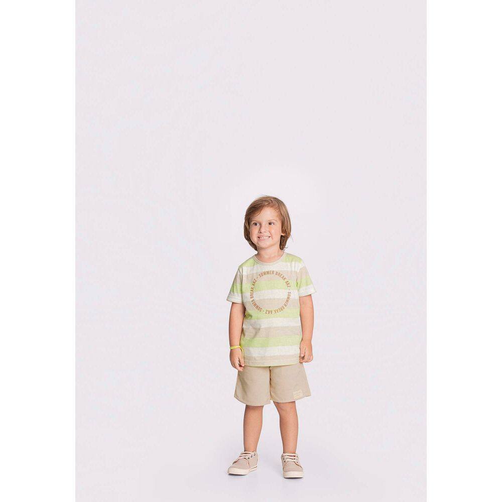 Conjunto Menino Infantil Camiseta Bermuda Alakazoo Ref 44883