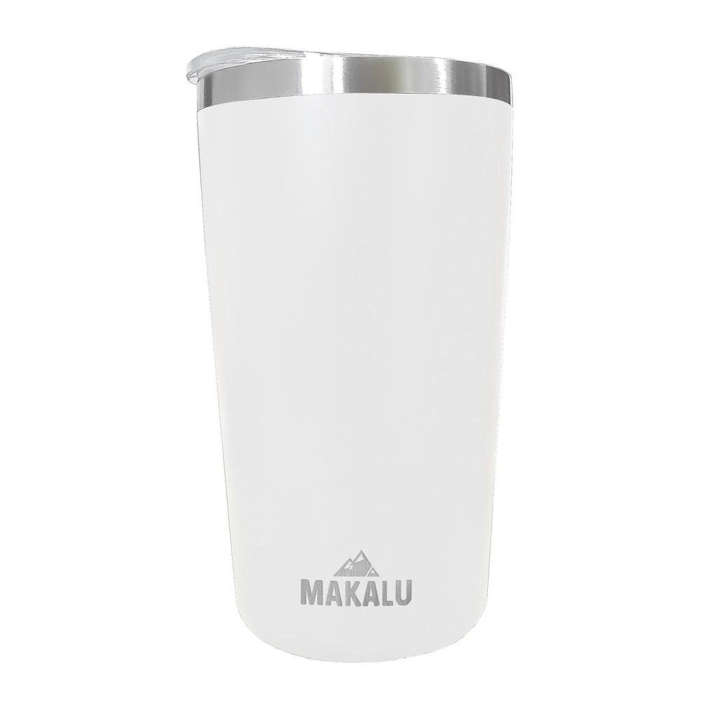 Copo Térmico Aço Inox 420ML Branco p/ Água Cerveja Café - Quente e Frio - Unica Unico