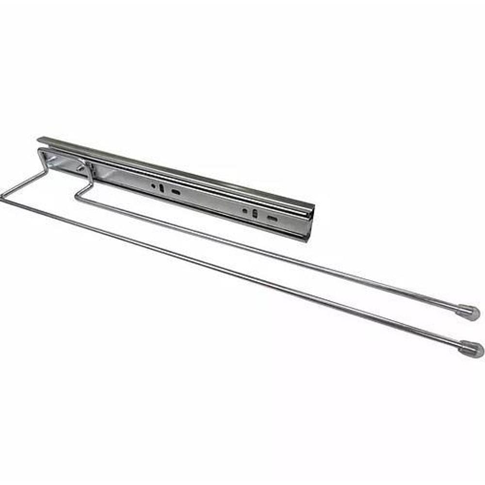 Porta Pano Duplo Com Trilho Cromado 7620