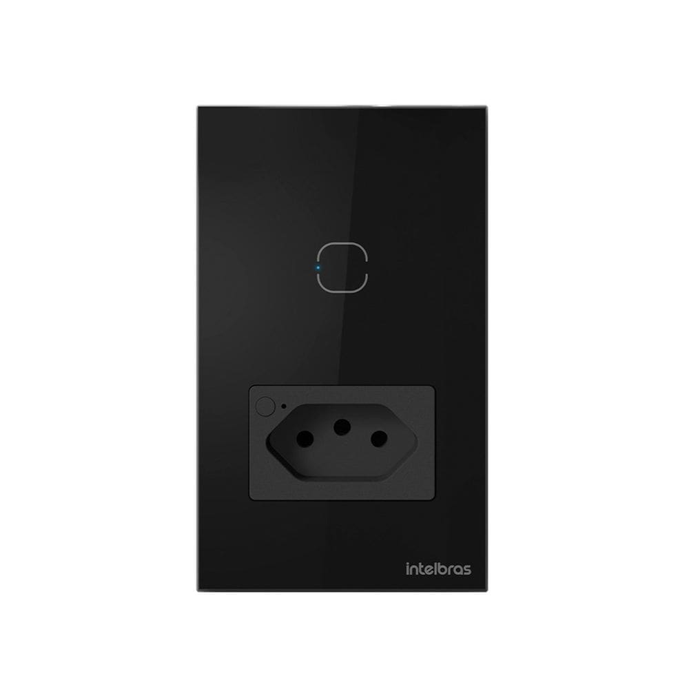 Tomada Simples 10A SMART WI-FI ETS 2001 Preto 4850067
