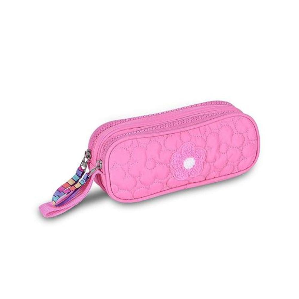 Estojo Escolar Duplo Flor Matelassê Clio CG23139