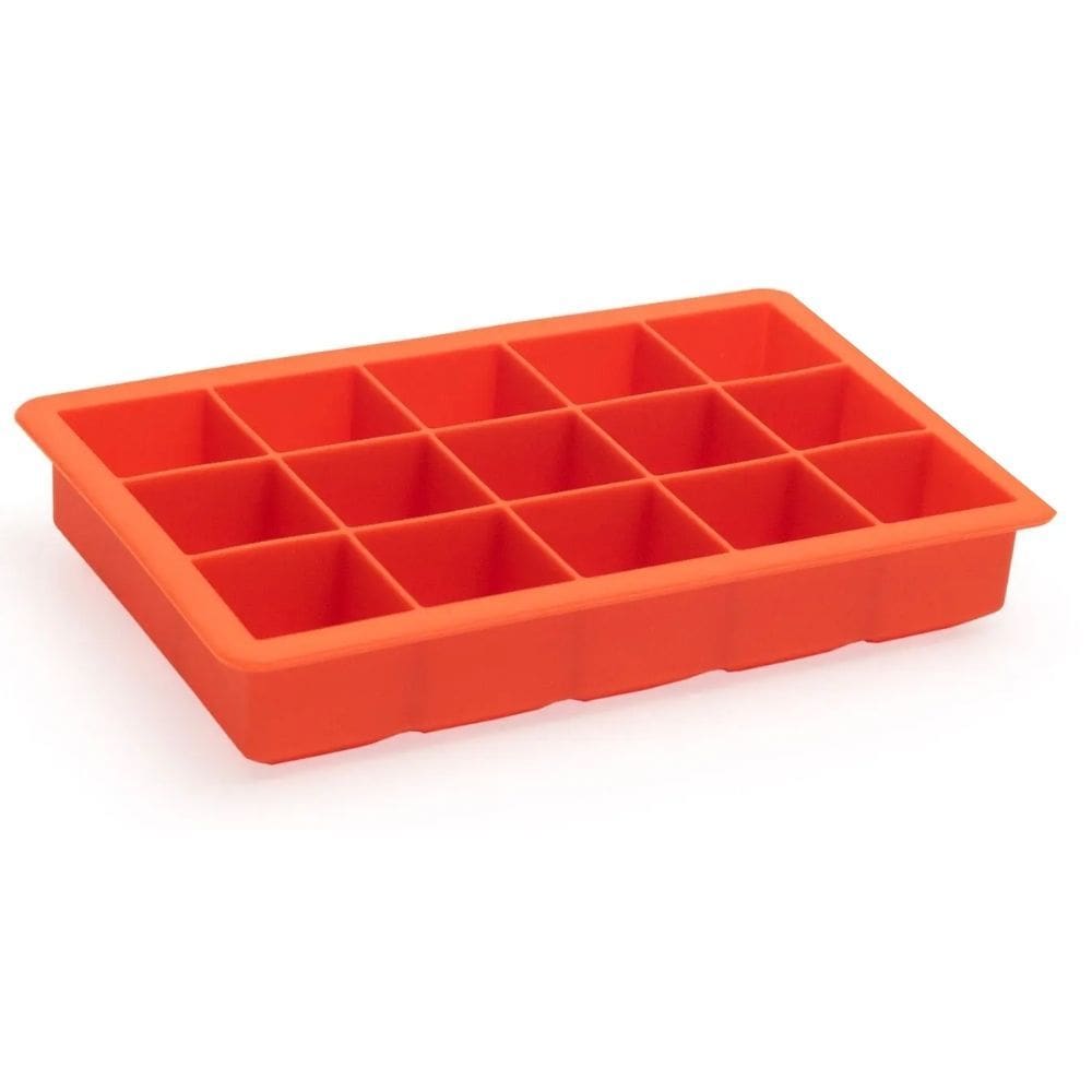Forma De Gelo Em Silicone 15 Cubos Laranja S6014B-LJ