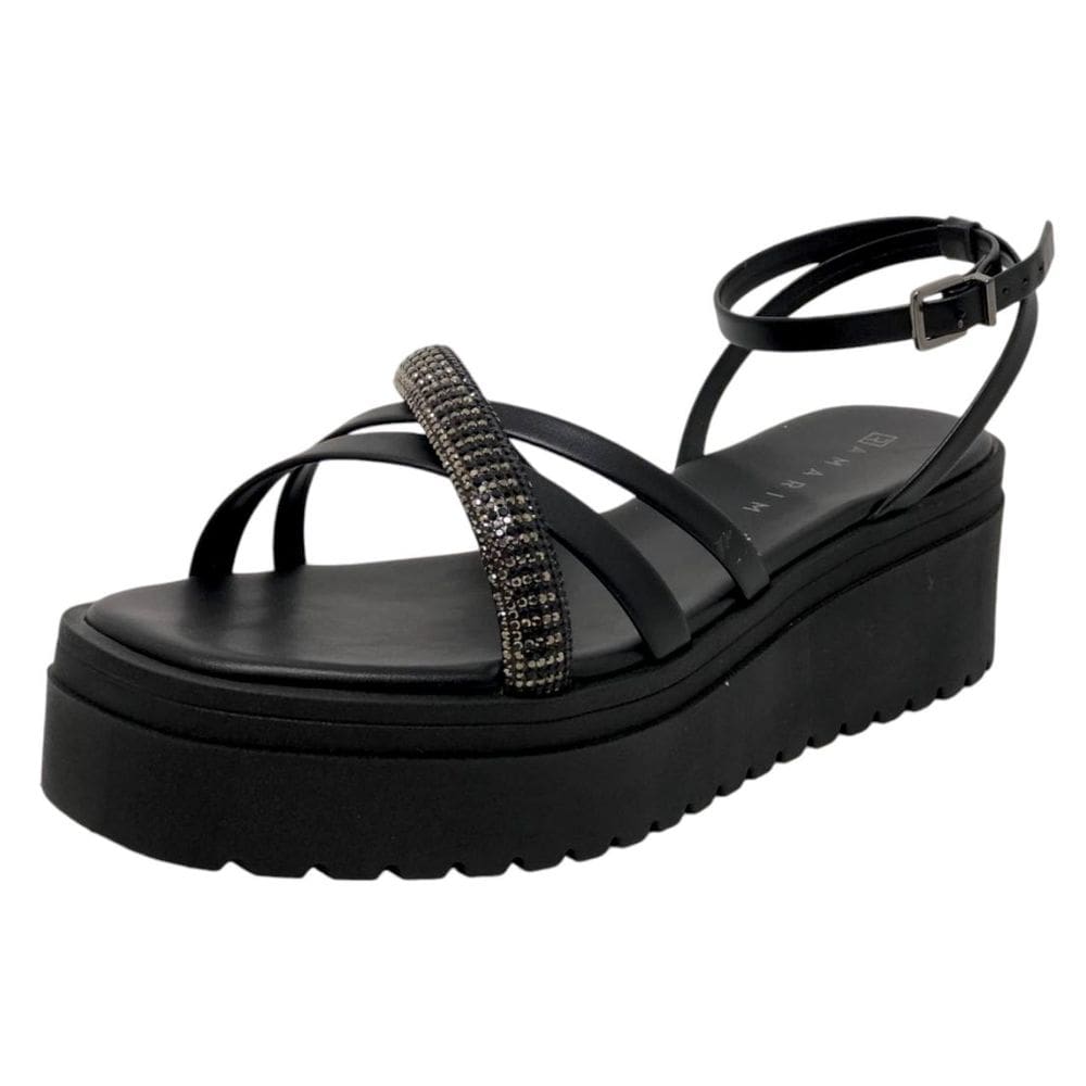 Sandalia Feminina Anabela Media Conforto Fashion Ramarim