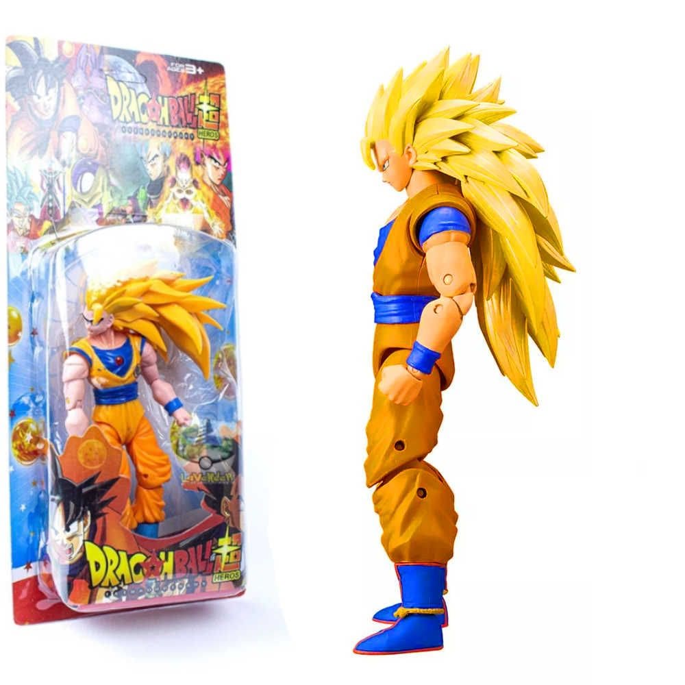 Boneco Articulado Dragon Ball Goku Super Sayajin 3