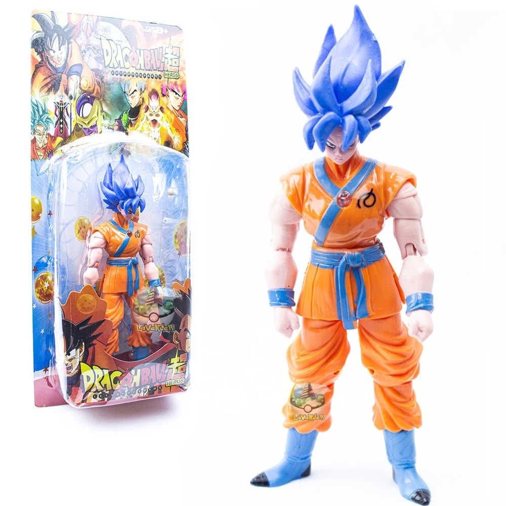 Boneco Articulado Dragon Ball Goku Super Sayajin Blue