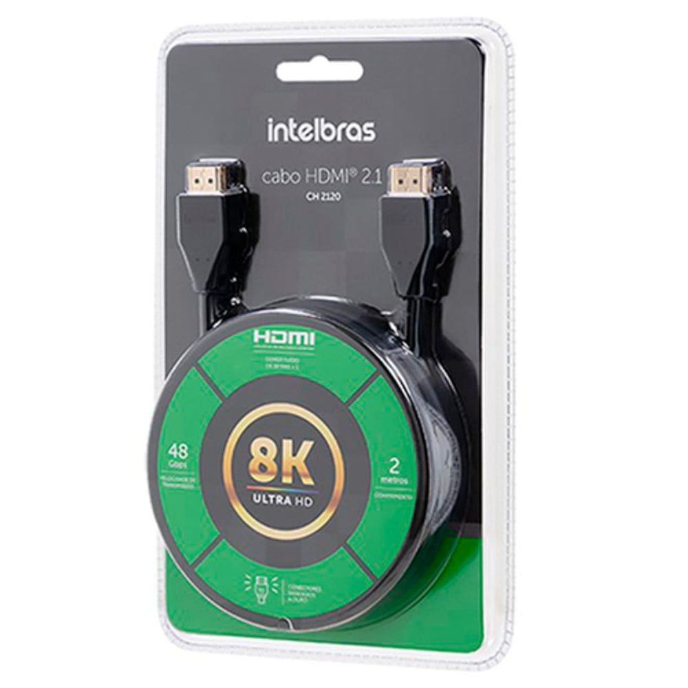 Cabo Hdmi Intelbras 2.1 De 2 Metros Ch 2120