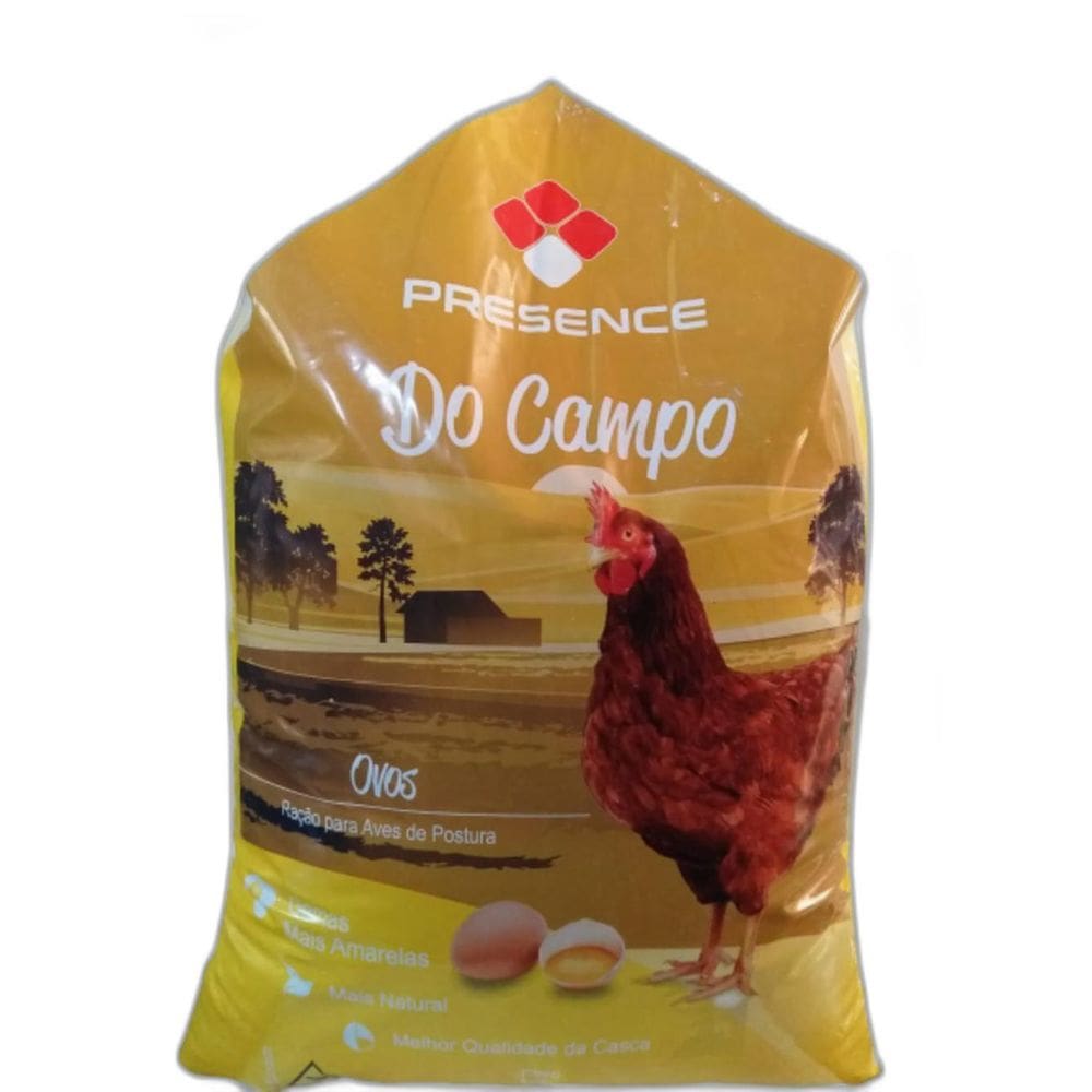 Ração Presence Para Aves Postura 5Kg Do Campo Ovos