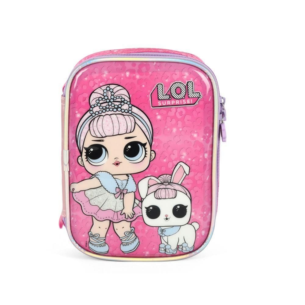 Estojo Box 100 Pens Luxcel Lol Surprise Pet Pink