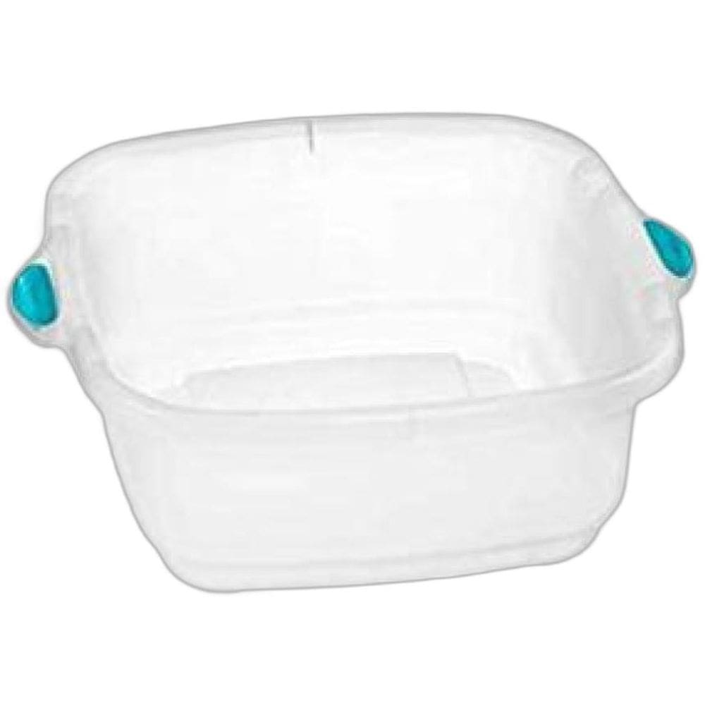 Bacia Quadrada Transparente 10 Litros - Sanremo