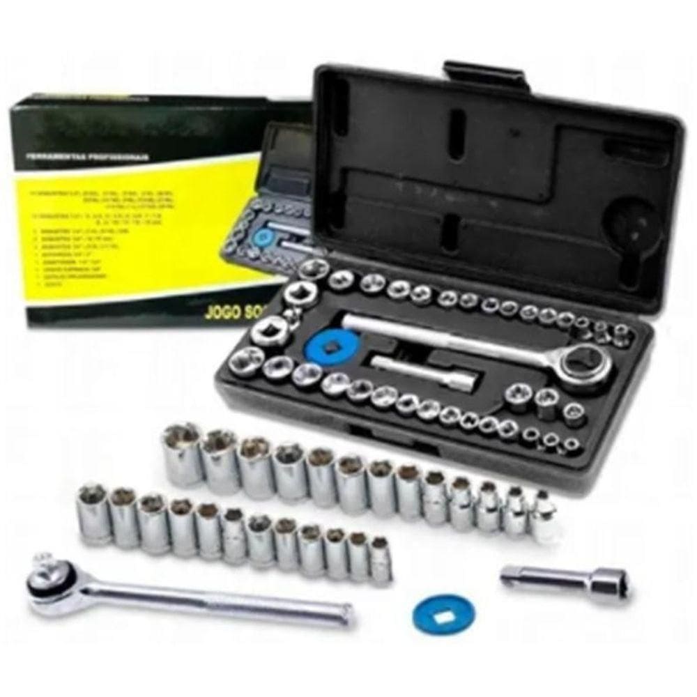 Jogo Chave Soquete 40 Peças - Chaves Profissionais