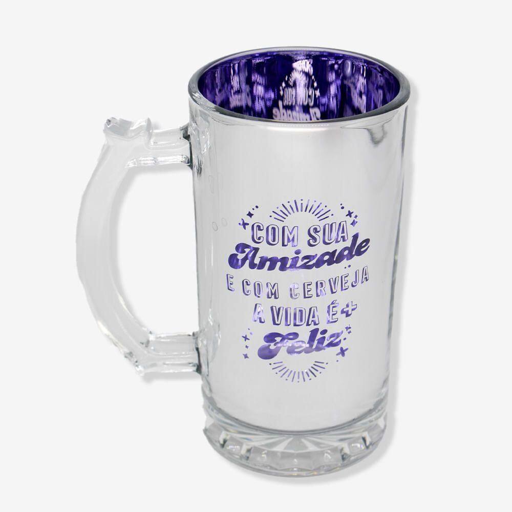 Caneca De Chopp Eletrostática Com Sua Amizade Zonacriativa
