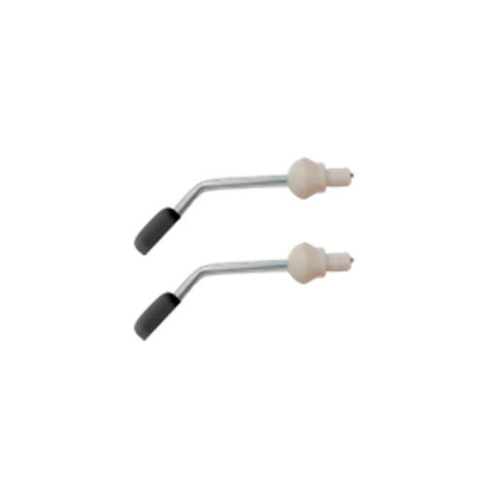 Ponteiras Cilíndricas de Silicone com Bases Retas em Hastes Anguladas