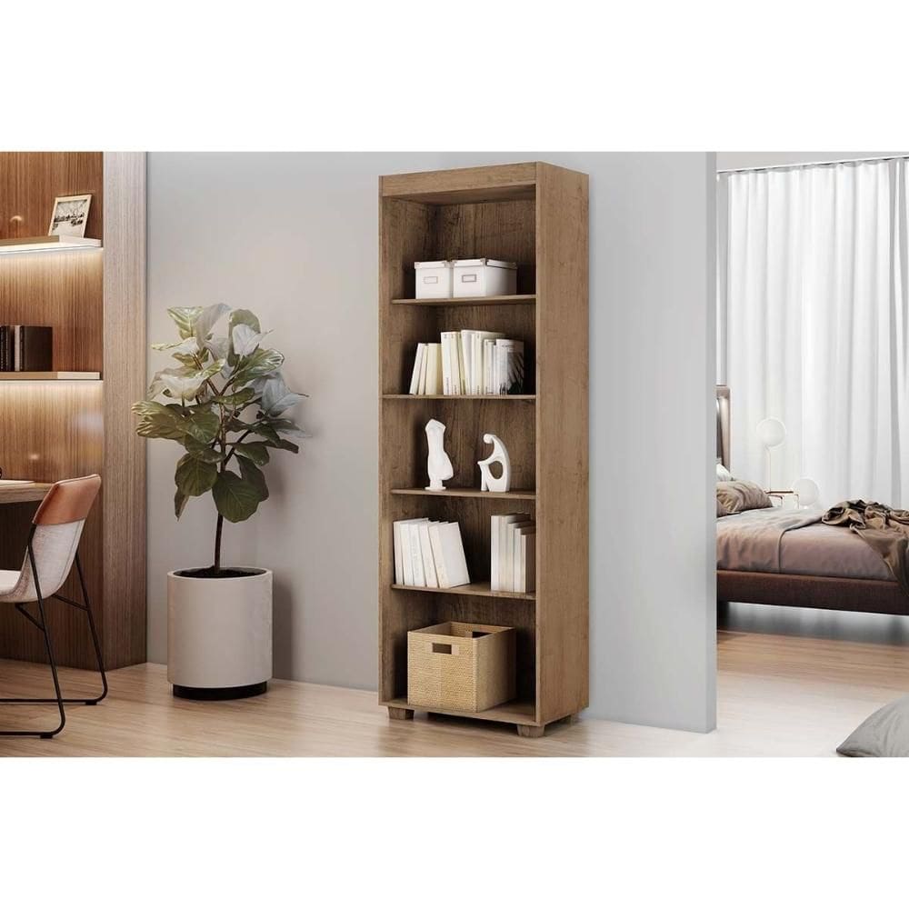 Estante de Escritório Milão Amêndoa - Conquista