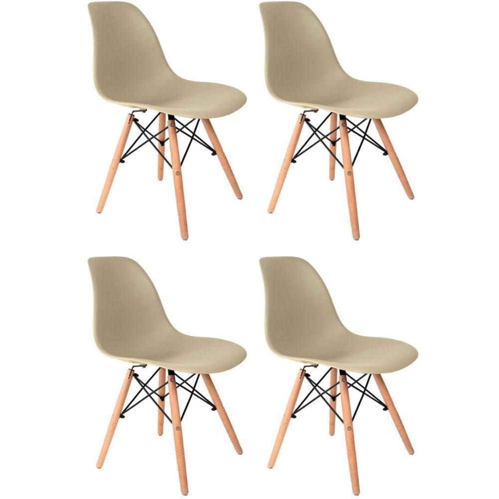 Conjunto 4 Cadeiras Eames Eiffel Dkr Movescan Fendi