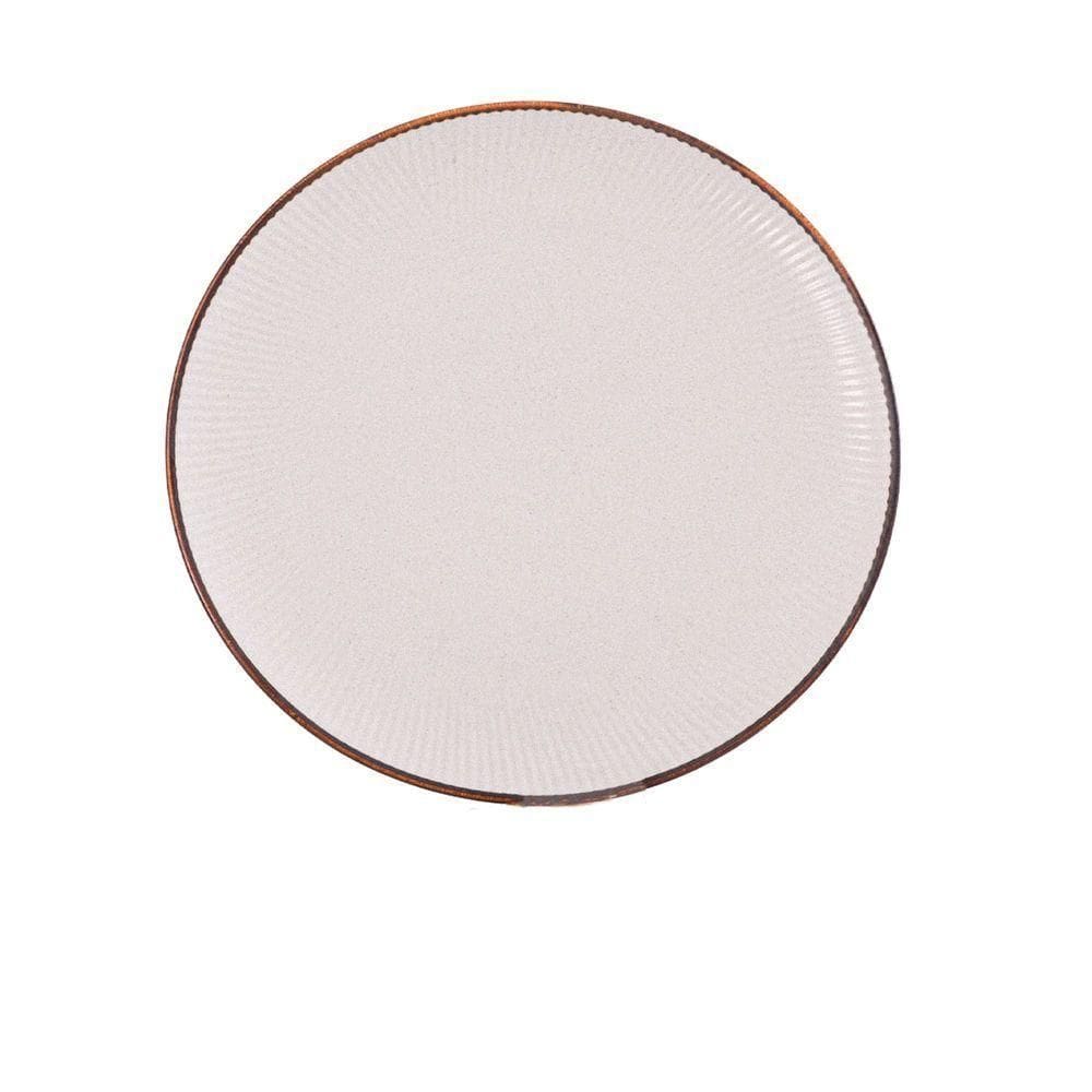 Prato Raso Porcelana Talita Branco 26cm
