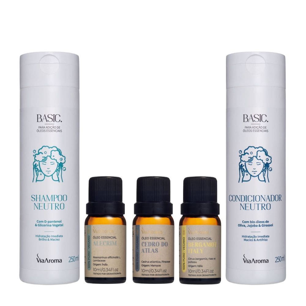 Kit Shampoo e Condicionador Cabelos Grisalhos - Brilho e Beleza