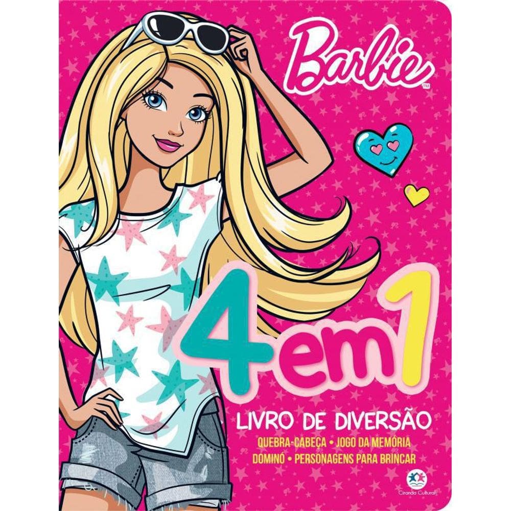Livro Barbie - 4 Em 1 - Livro De Diversão