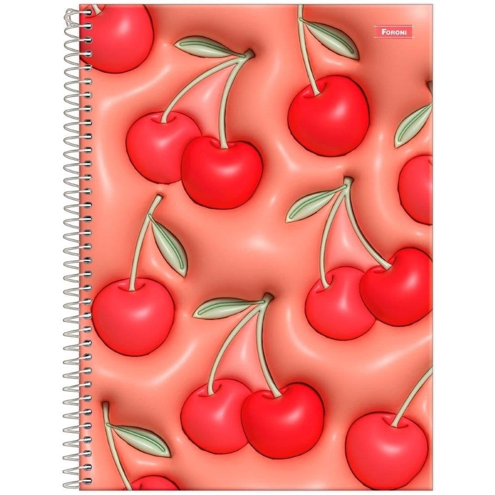 Caderno Espiral Universitario Capa Dura 15M Foroni Nicecream 2X240fls