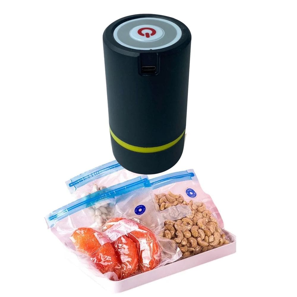 Mini Seladora A Vacuo Touch Conserva Alimentos Portatil Embalagem Comida Carne Verdura Fruta Legumes