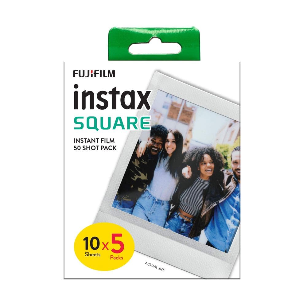 Pacote de 50 fotos do filme Instax Square White Border