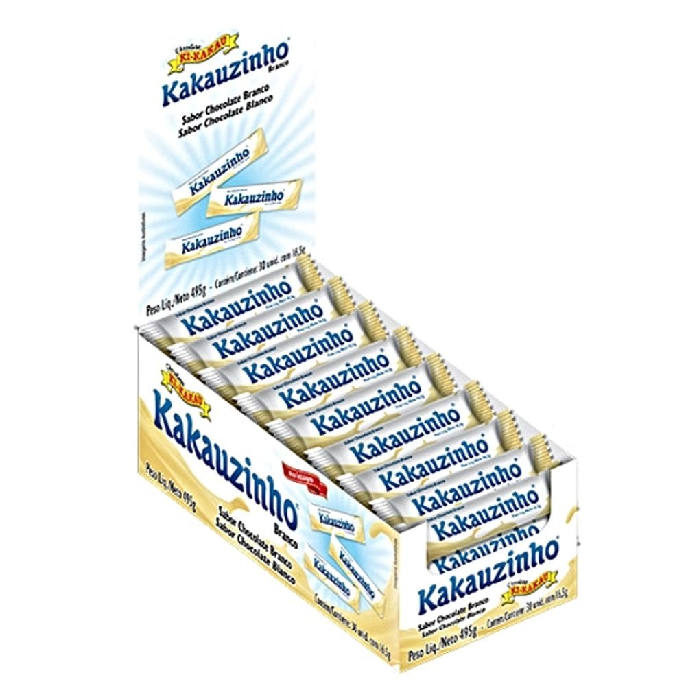 Chocolate Kakauzinho Branco 30 Un 495Gr