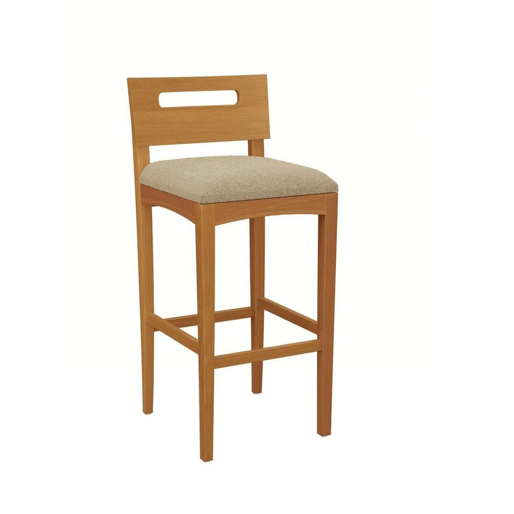 Banqueta Montada Mia Madeira Maciça Bege