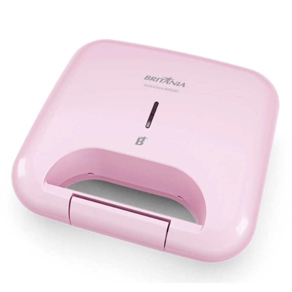 Sanduicheira Eletrica Luxx Pink Britania Antiaderente 750W 127V