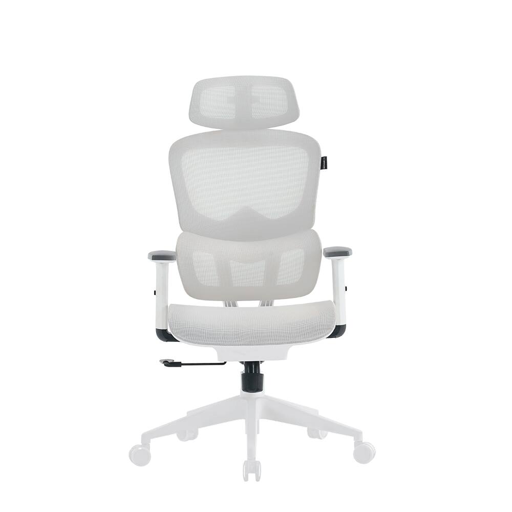Cadeira de Escritório Presidente X-Max Branca e Cinza Claro