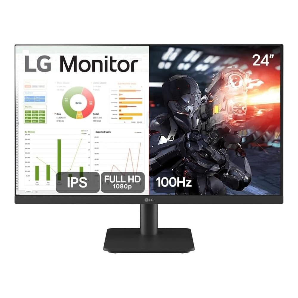 Monitor 24\" Gamer LG 24MS400-B, Full HD, IPS, 100Hz, Dynamic Action Sync, 5 ms