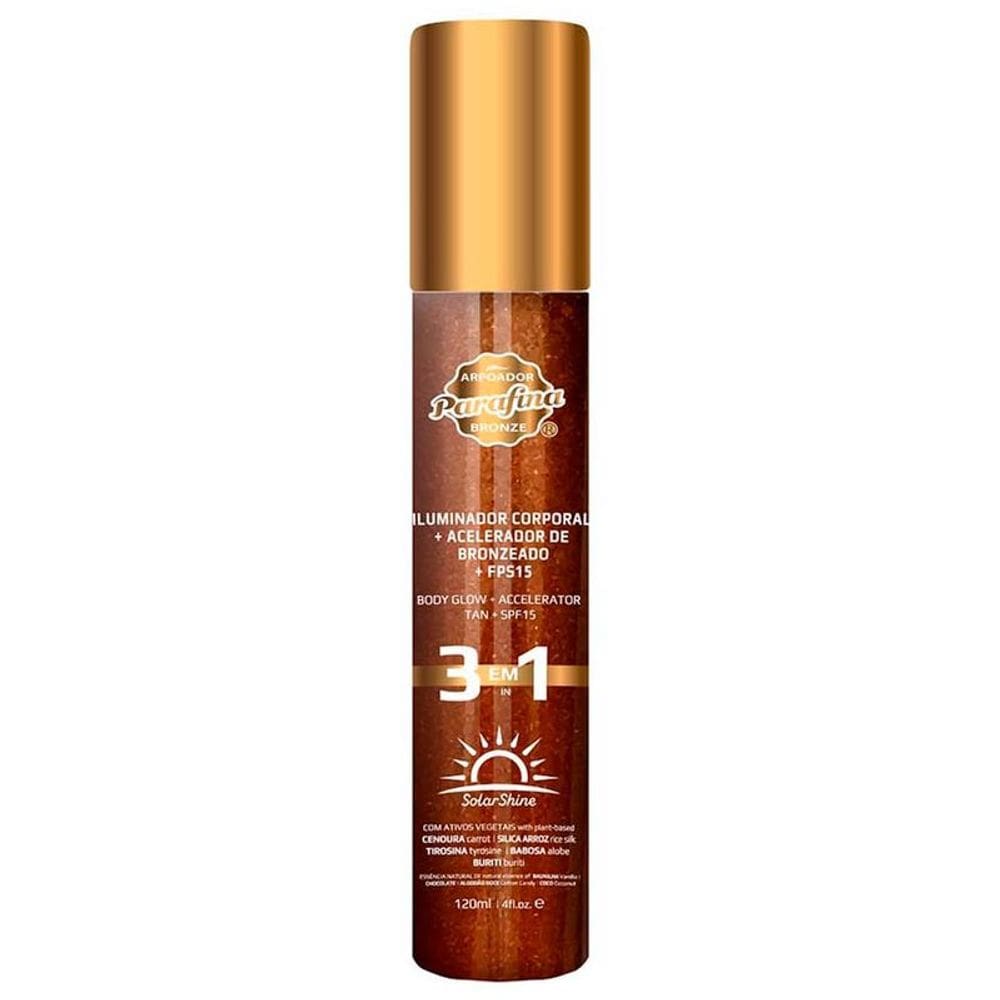 Parafina Bronze Solar Shine Shimmer FPS15 - Iluminador Corporal 120ml