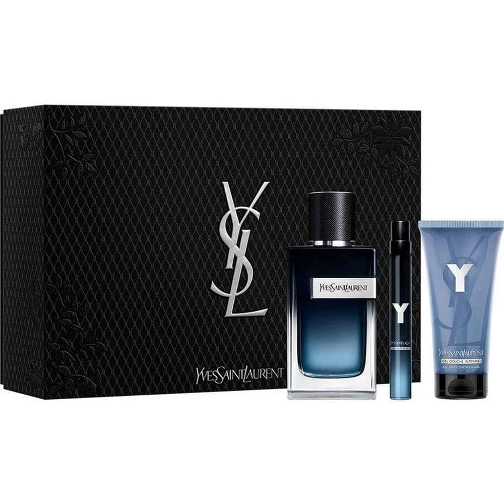 Kit Yves Saint Laurent Y - Eau De Parfum 100ml+ Travel Size 10ml + Shower Gel 50ml