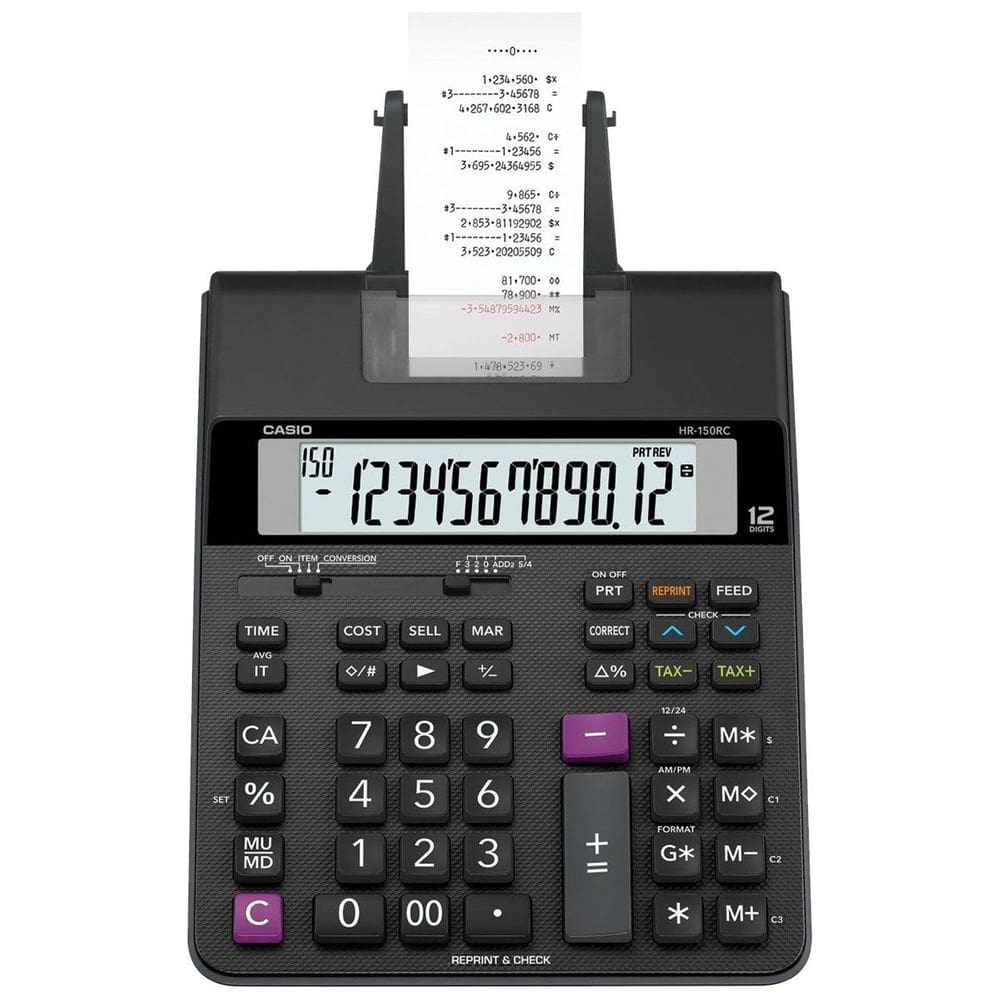 Calculadora De Bobina Com 2 Cores De Impressão - Casio