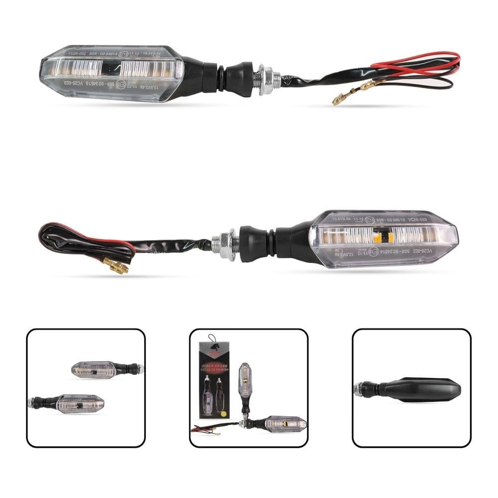 Par Pisca Stallion Sequencial Led Cb 300 Xtz Xr 250 Ybr Cg 125/150