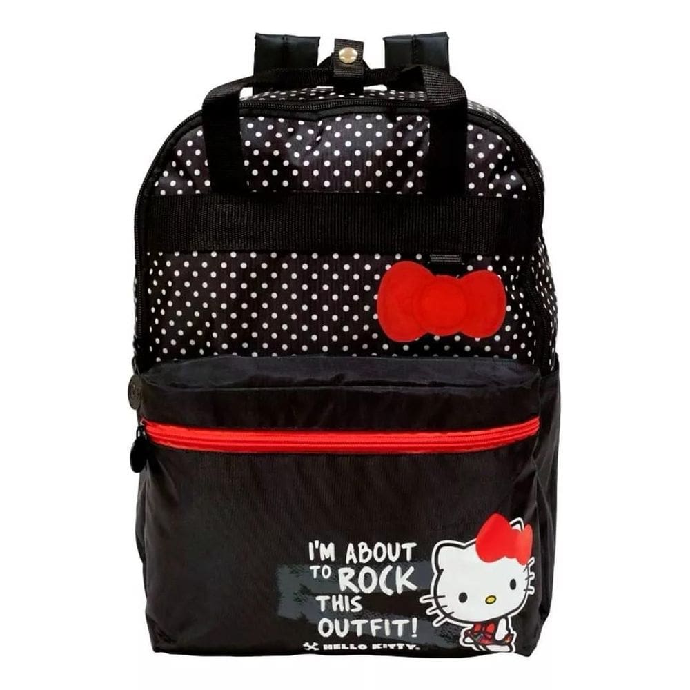 Mochila De Costas Infantil - Hello Kitty Rock T02 - Xeryus