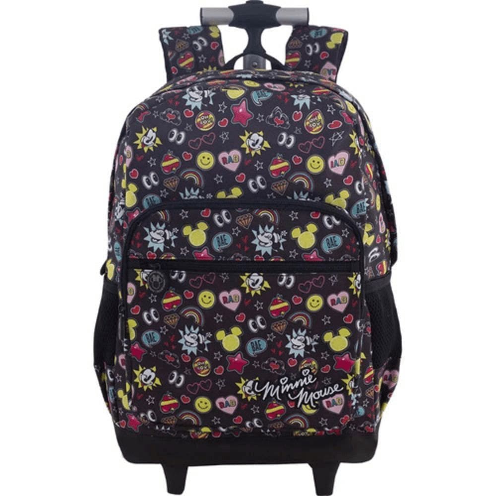 Mochila Escolar Infantil Com Rodas 16 Minnie
