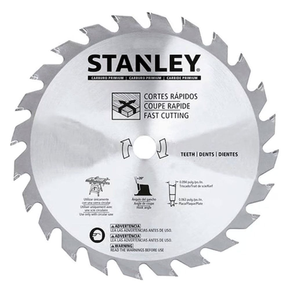 Lâmina De Serra Circular 7 1/4" 40T STA7757 Stanley - Unica Unico