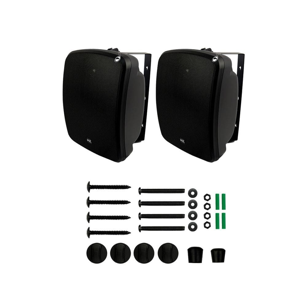 Par Caixa Acústica Passiva 6\" K6 Preto Kaz Audio 400W RMS Hurricane