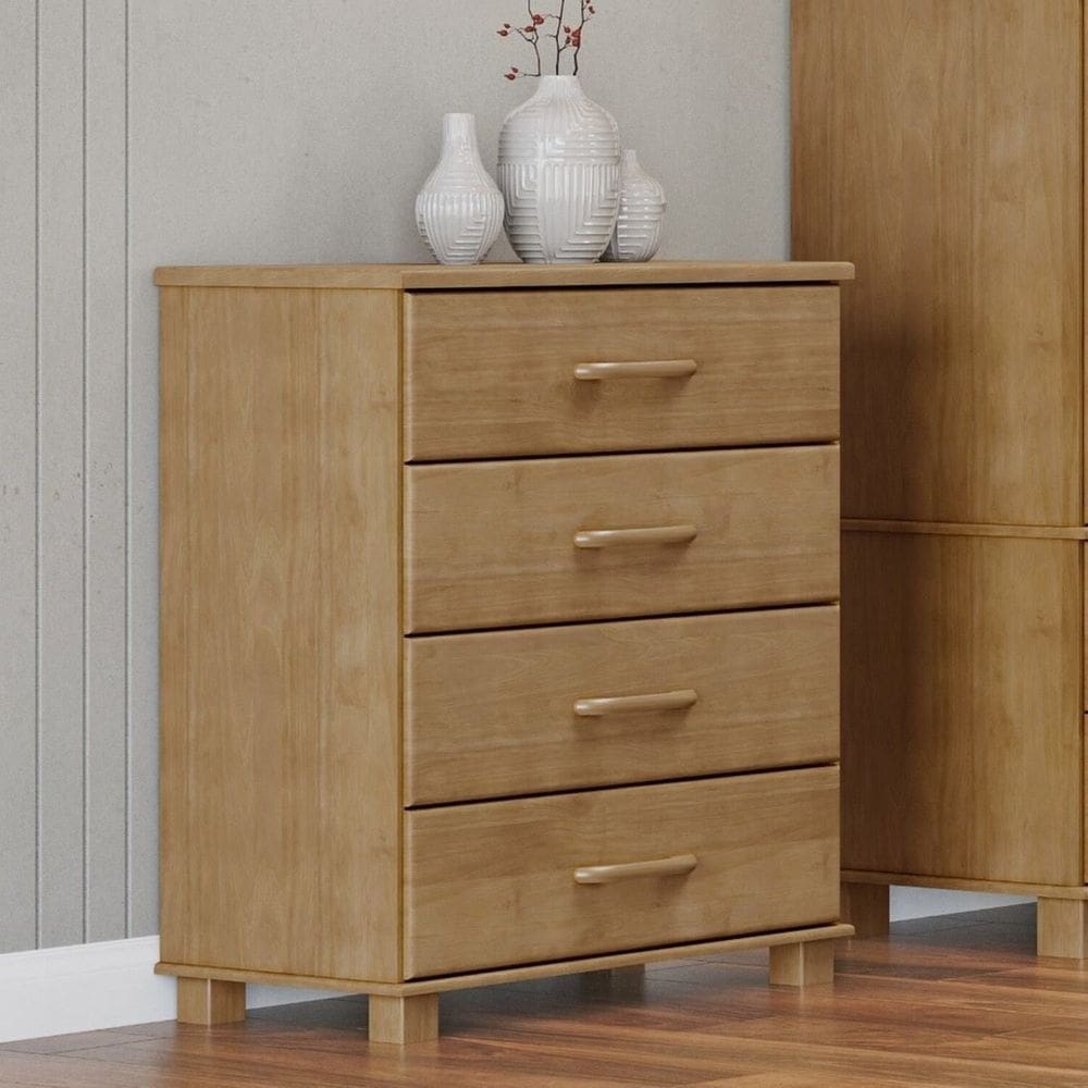 Comoda 4 Gavetas Ouro 101,5cm X 84,2cm Freijó