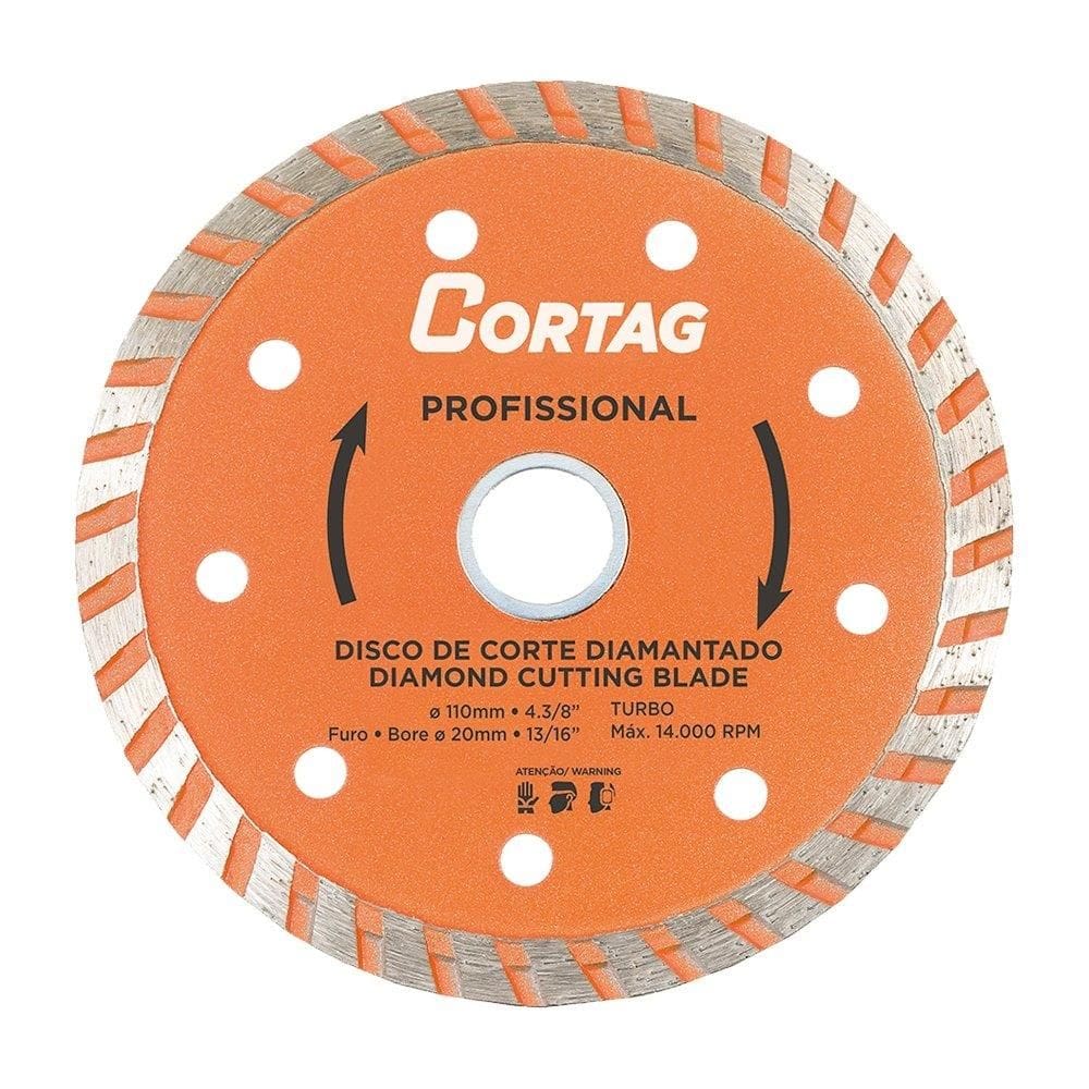Disco Diamantado Cortag Turbo Profissional 125Mmx20mm