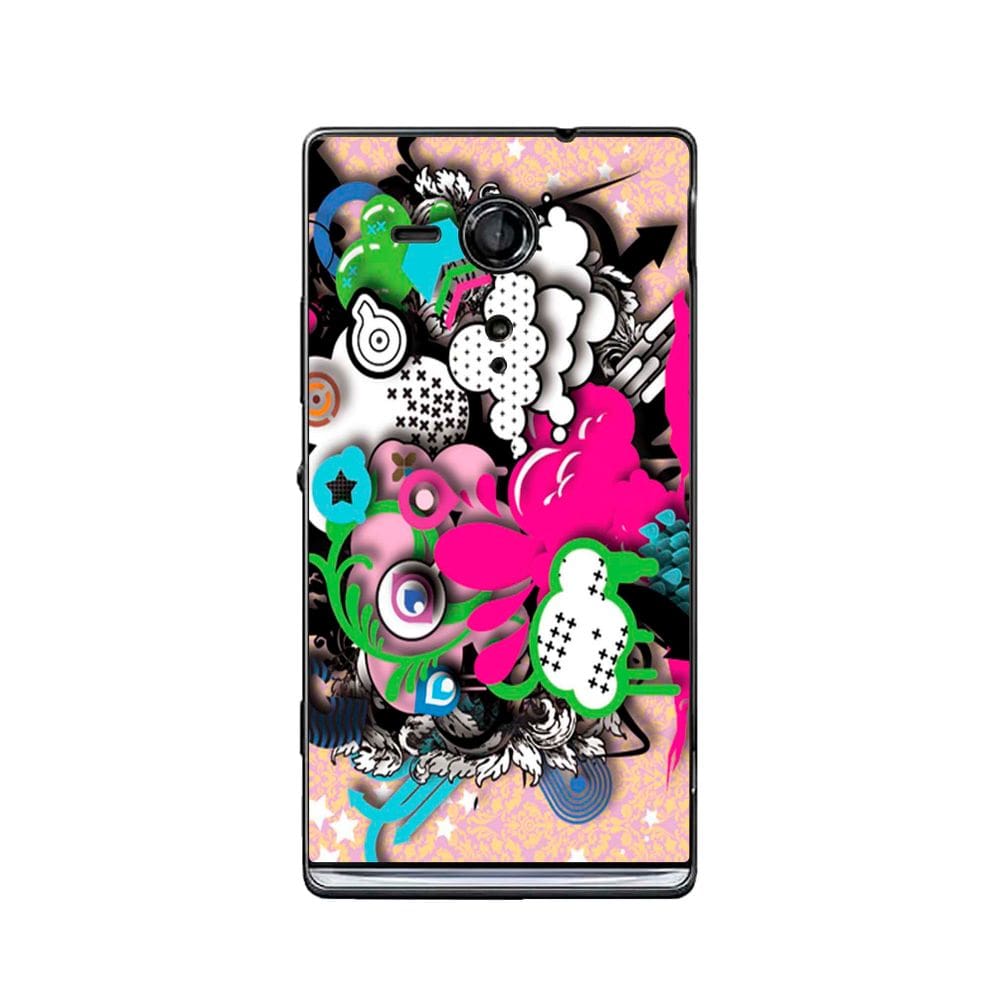 Capa Adesivo Skin104 Verso Para Sony Xperia SP