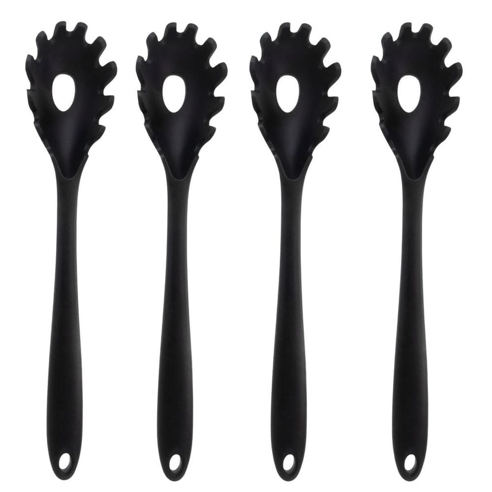 Pegador De Massa Silicone Preto Grande Kit 04 Un