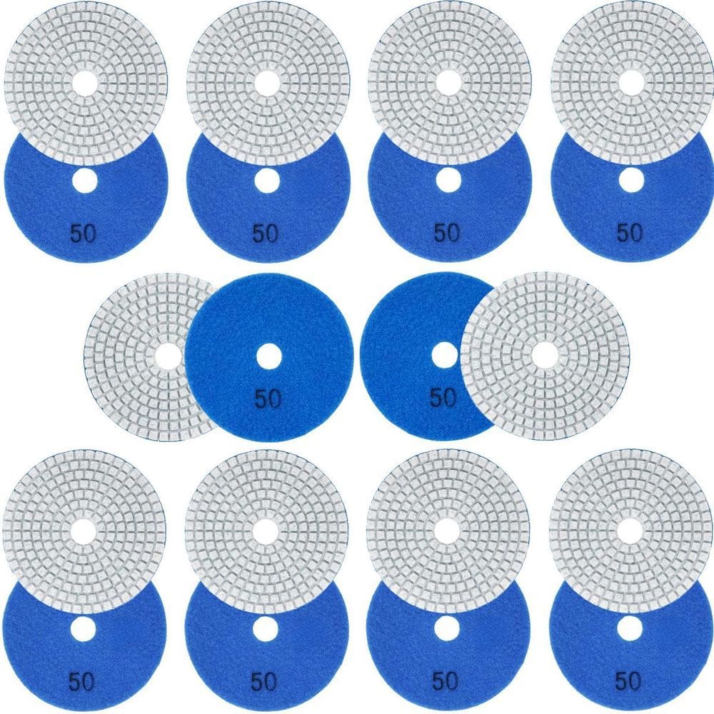 10 X Lixas Discos Grão Liso 4 Pol.100Mm Diamantada Granito