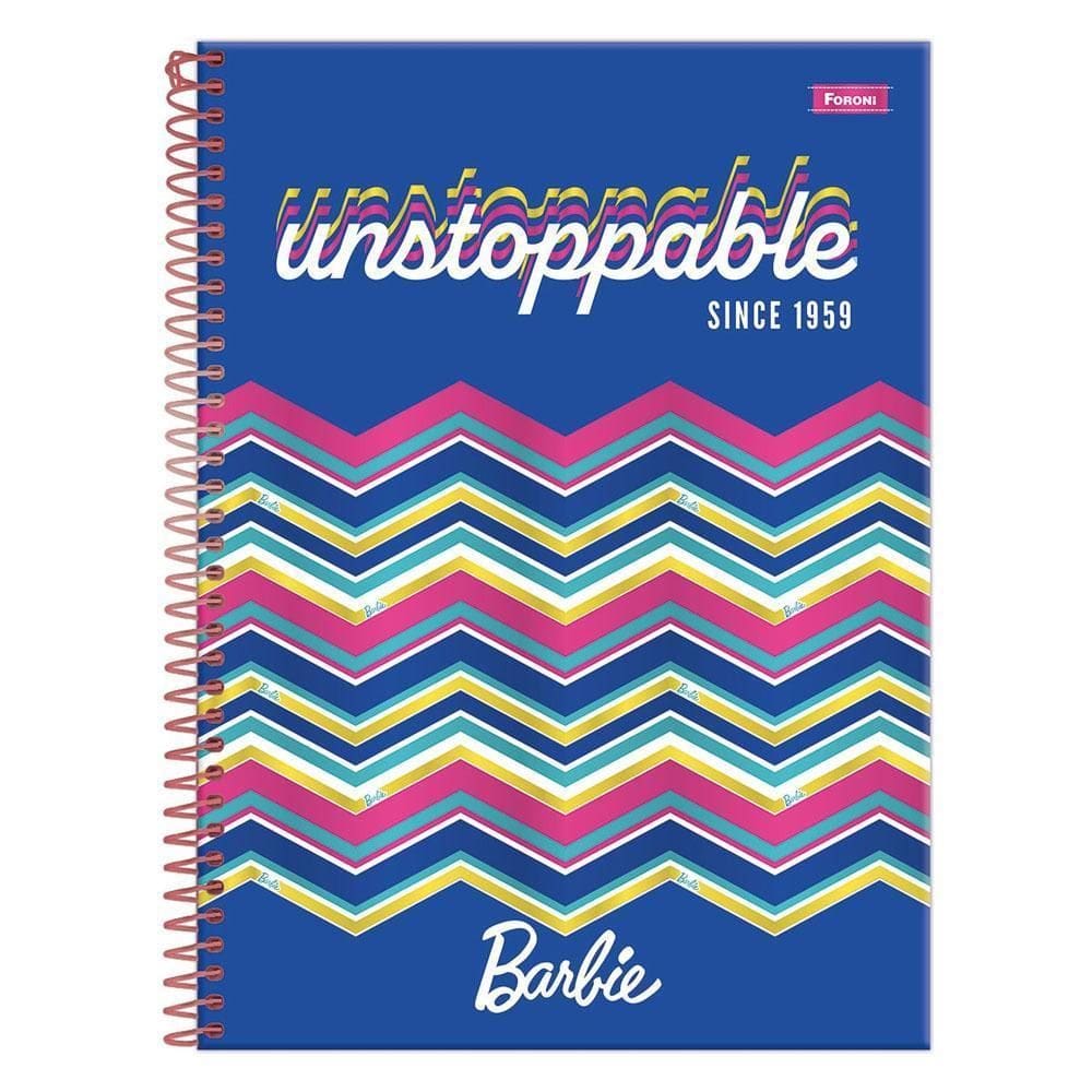 Caderno Univ 1 Matéria 80Fls Barbie Unstoppable Foroni