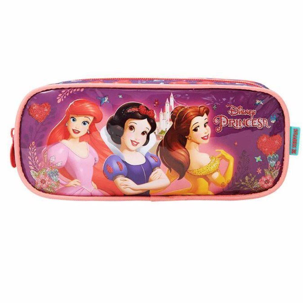 Estojo Escolar Princesa Castelo Porta Lápis Organizador