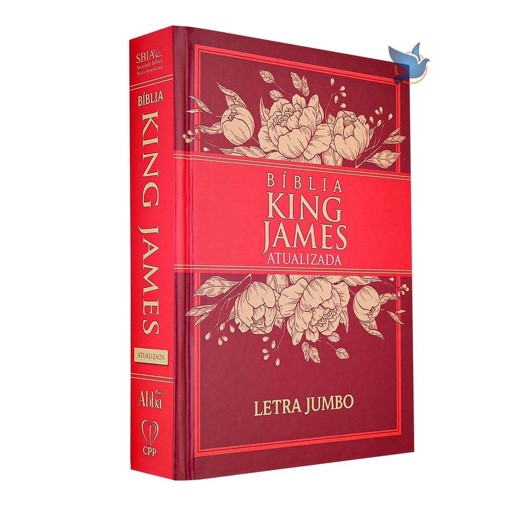 Bíblia King James Atualizada Letra Jumbo Capa Dura Vermelha