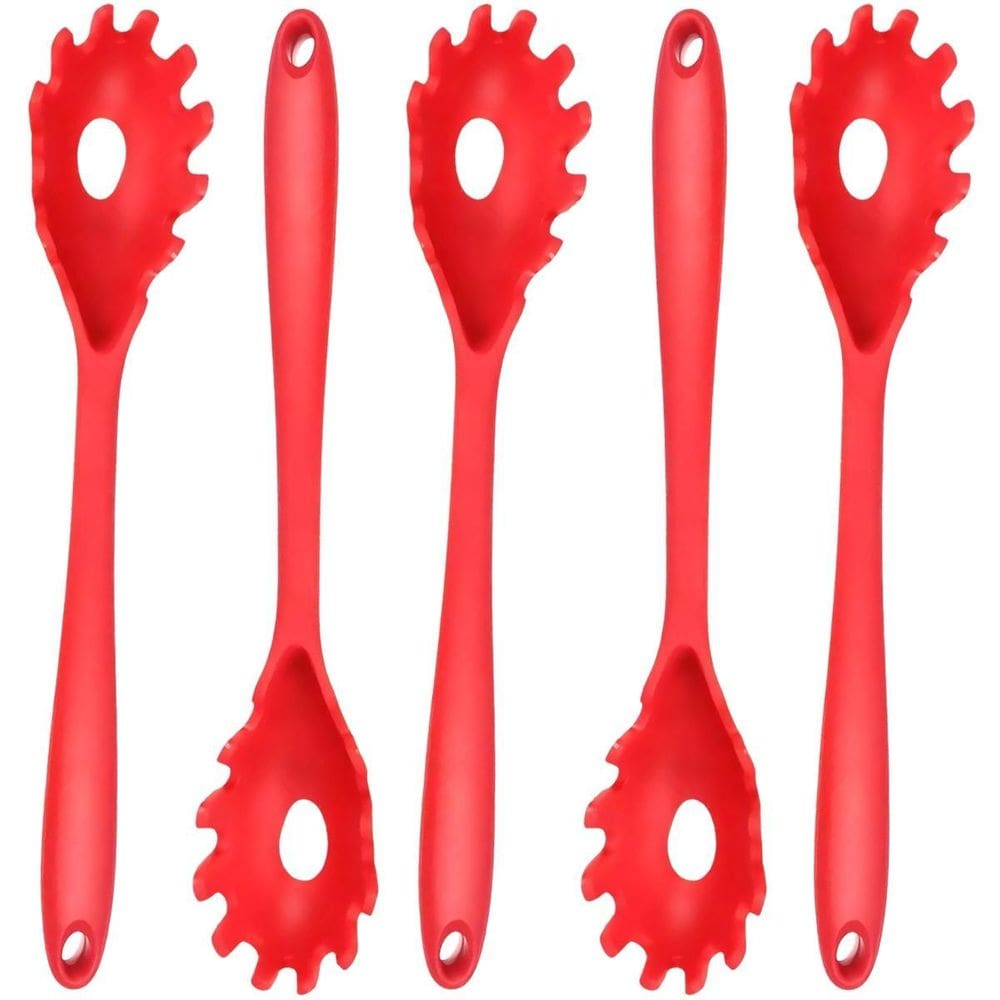 Pegador De Massa Silicone Vermelho Grande Kit 05 Un